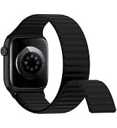 Magnetic Silicone Sport Bands Compatible with Apple Watch Band 40mm 38mm 41mm 42mm 44mm 45mm 46mm...
