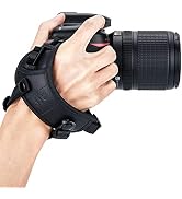 JJC Deluxe Microfiber Camera Hand Strap, Secure Padded Camera Holder Wrist Strap for Canon Nikon ...