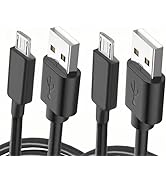 10Ft Micro USB Cable (2Pack) compatible with for Charging Fire HD6 7 810 Kids Edition and Chargin...