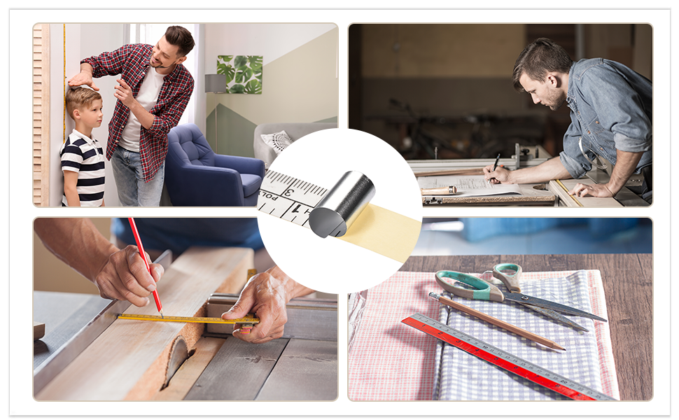 Self-adhesive ruler