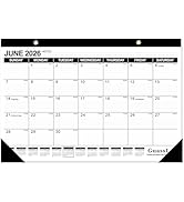 GuassLee Desk Calendar 2026-2027 - 19 Months Academic Calendar 17" × 11.5" Desktop Calendar from ...
