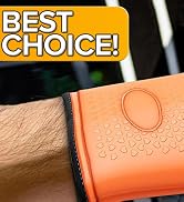 Silicone Oven Gloves Heat Resistant Gloves for Grilling - BBQ Gloves Silicone Oven Mitts Heat Res...