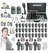 EXMAX EX-388 Wireless Tour Guide System Voice Audio Transmission for Meeting, Church, School, Tea...