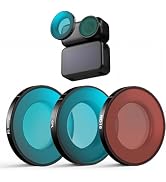 Haoge Filter Set for DJI Osmo Nano,Includes CPL,ND16, Black Diffusion 1/4, Osmo Nano Accessories,...
