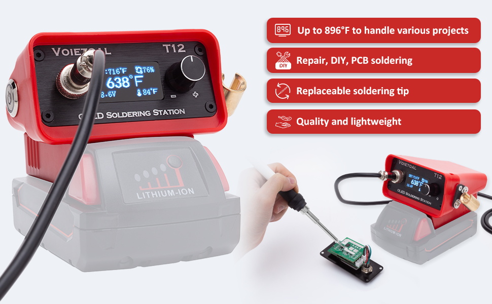 Milwaukee battery operated soldering iron station
