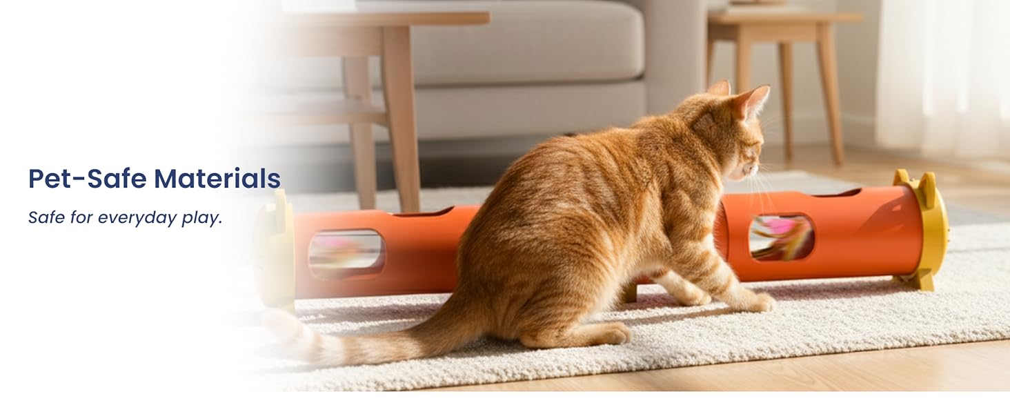 Electric feather teaser toy for indoor cats
