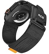 Compatible with Apple Watch Ultra Band - for Men Comfortable Soft Nylon Sport Loop with Magnetic ...