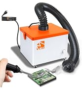 M-T Solder Fume Extractor, 120W Suction Smoke Absorber Remover with Air Volume 243m³/h, 4-Stage F...