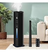 Humidifiers for Bedroom - GloryAir 2.38Gal/9L Top Fill Warm & Cool Mist Humidifier for Large Room...