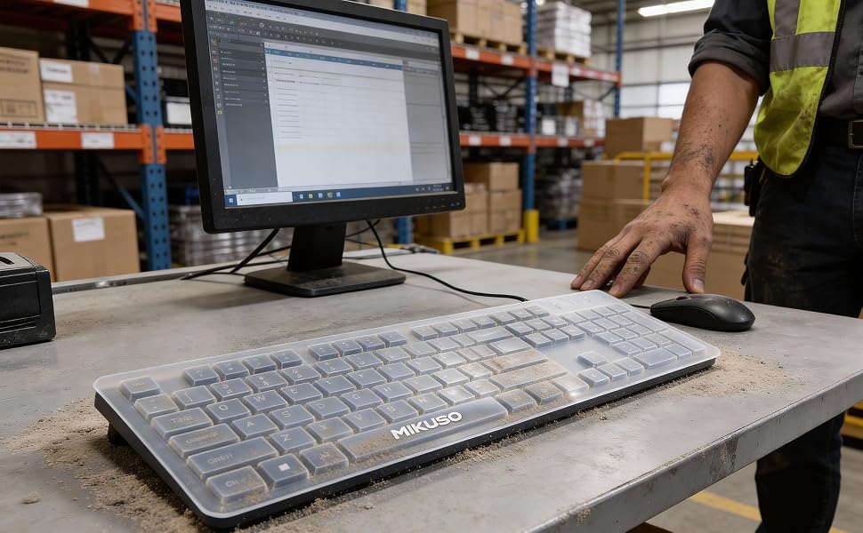 Keyboard with Dust Cover