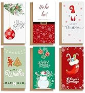 Nihuecne 30 Christmas Money Holders or Gift Cards Holders with Envelopes, 3.75