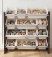 Humble Crew Toy Storage Organizer with 12 Removable Storage Bins for Kids Playroom, 4-Tier Toddle...