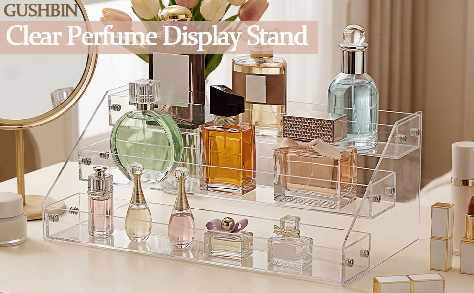 Perfume Stand Organizer perfume organizer for dresser nail polish acrylic perfume stand for bedroom