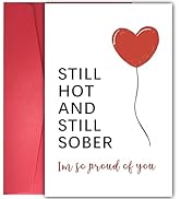 YIWANSIN Funny Sober Card - Encouragement & Anniversary for Friends & Family, Sobriety Card, Gift...