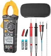 Digital Clamp Meter Multimeter 4000 Counts Voltage Tester with Auto Range, AC/DC Voltage, AC Curr...