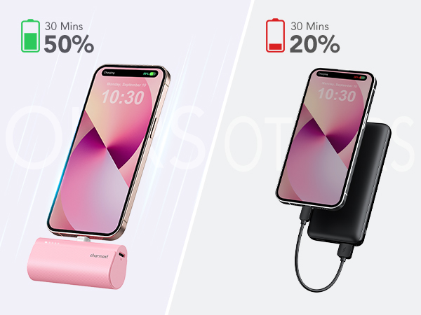 power up your for iPhone 13 from 20% to 70% in half an hour