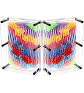 Hacaroa 2 Pack 3D Pin Art Toy, 8"x6" Plastic Pin Art Board Game Sensory Toy, Sculpture Craft Fun ...