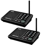 Wuloo Intercoms Wireless for Home 1 Mile (5280 Feet) Range 10 - Channel, Wireless Intercom System...