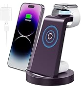 3 in 1 Charging Station for Apple Device, Wireless Charger for iPhone 16 15 14 13 12 11 Pro Max &...