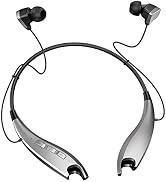 Neckband Headphones, Around The Neck Bluetooth Headphones w/Noise Cancelling Microphone, Bluetoot...