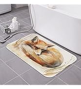 Fox Bath Mat Diatomaceous Earth Rug Super Absorbent Non Slip Quick Dry Bathroom Kitchen Doormat 1...
