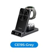 Magnetic Wireless Charger for Samsung, Nightstand Travel Android Charger | 3-in-1 Foldable Chargi...