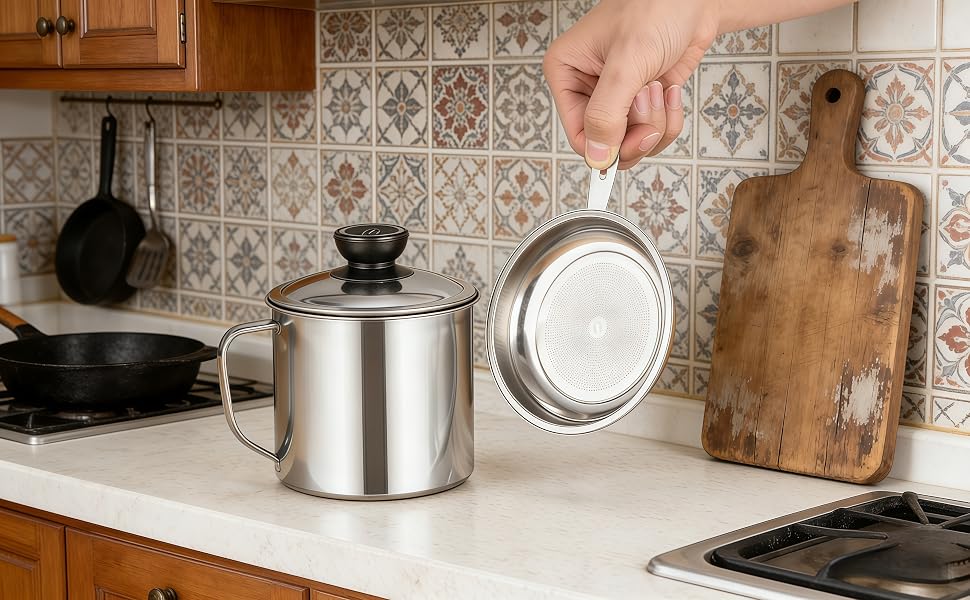 Grease Container for Kitchen
