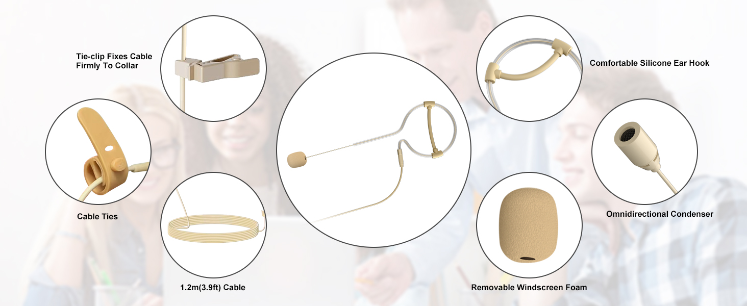 Wired Headset Condenser Mic