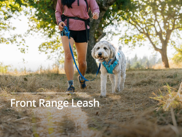Ruffwear Front Range dog leash with padded handle for comfortable daily walks and hiking.
