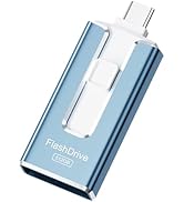 MFi Certified 512GB Flash Drive for iPhone, 3 in 1 Type-C USB Memory Stick Thumb Drive for Photos...