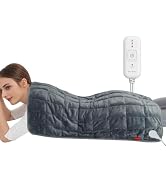 Comfytemp Weighted Large Heating Pad 17"×33" for Back & Period, FSA Eligible Far Infrared Electri...
