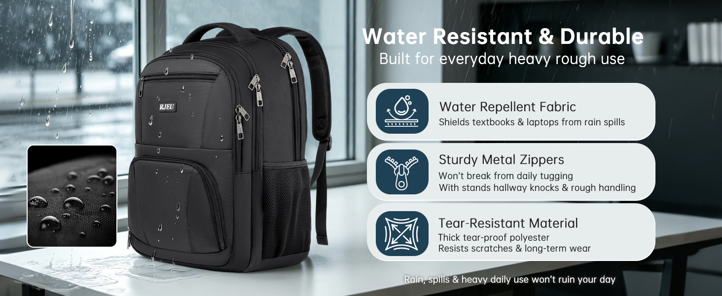 Water Resistant & Durable Built for everyday heavy rough use