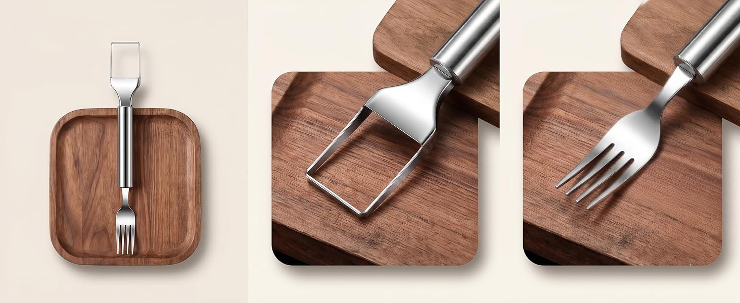 One tool slices, serves, cleans easily. Stainless steel & rust-proof.