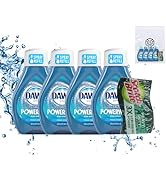 Dawn Platinum Powerwash Dish Soap Spray Refill Fresh Scent 4pk 16 Fl Oz bundled with Heavy Duty S...