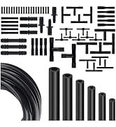 Multipurpose Vacuum Line Kit,6PCS 5Ft Vacuum Hose Automotive+64PCS Vacuum Line Connectors,Max 130...