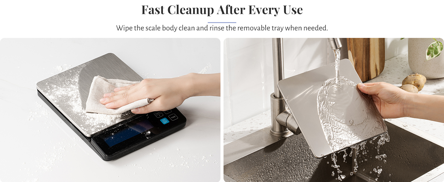 easy to clean sacle