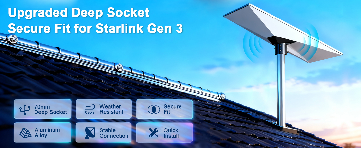 starlink gen 3 pipe adapter