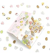 80Pcs Stationery Stickers, Kawaii Cat and Bear Designs, Decorative Stickers for Diary and Scrapbo...