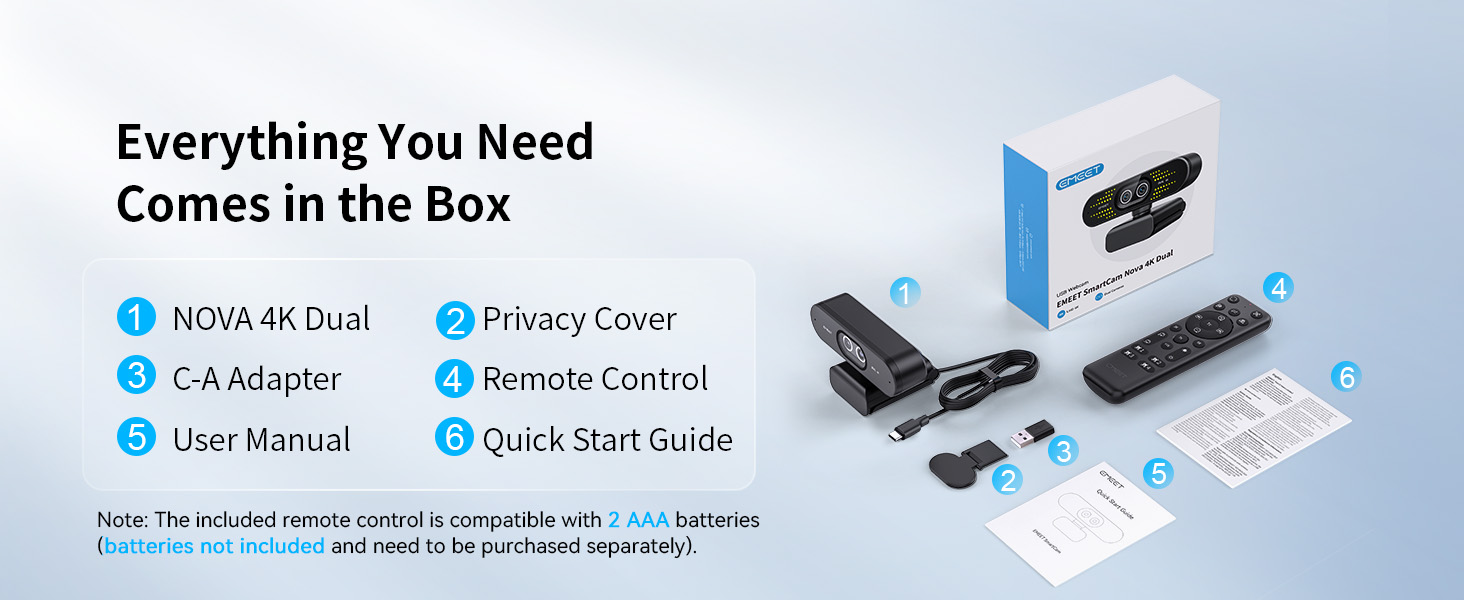 web cam, camera for PC, and 4K webcam for streaming in professional and home workflows