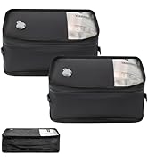 YEEKORO Compression Packing Cubes for Travel, Small Vacuum Bags for Business Trip, 12 Inch Profes...