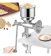 Moongiantgo Hand Grain Mill Manual Coffee Grinder Coarseness Adjustable Stainless Steel Hand Cran...