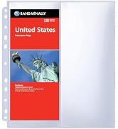 30 Pack 60 Pockets 4.5x11” Folded Map Sleeves, Ultra-Clear Brochure Organizer Pages for 3 Ring Bi...