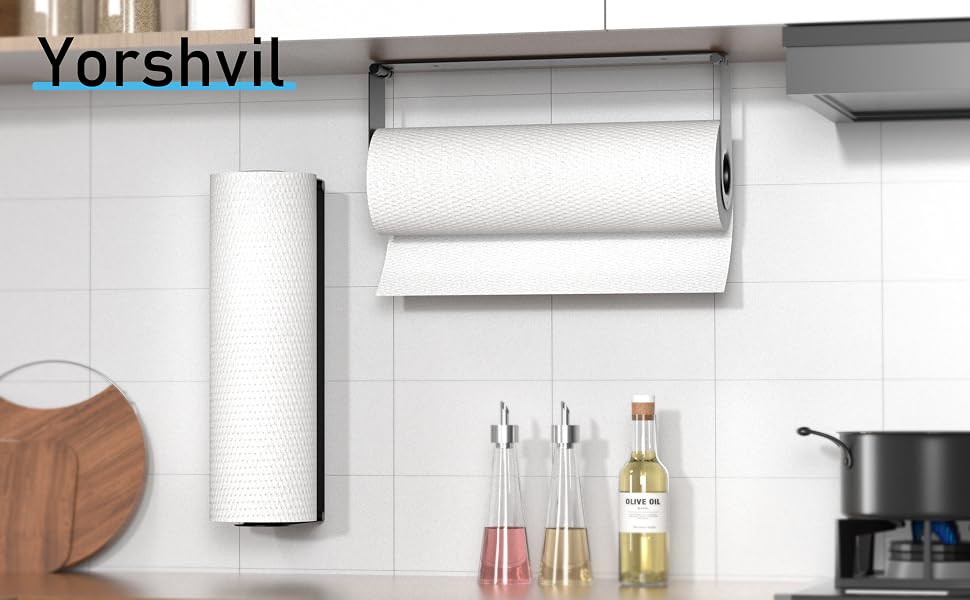 adhesive paper towel holder