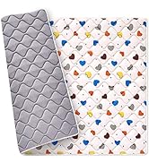 Premium 100% Cotton Baby Play Mat 50" X 50", Thick Foam One-Piece Crawling Mat, Baby Playpen Mat ...