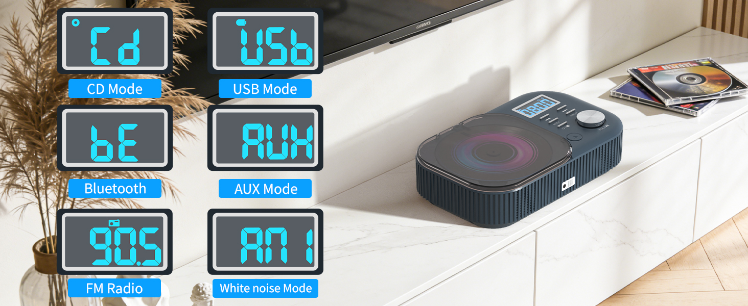 portable cd player with bluetooth
