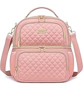 Weitars Lunch Bag for Women,Dual Compartment Lunch Box for Women Lunch Tote for Work,Insulated Le...