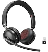 Dytole Wireless Headset with Mic for Work, Bluetooth 5.3 Headset with Noise Cancelling, Wireless ...