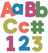 Carson Dellosa Woodland Brights 219-Piece Prepunched Bulletin Board Decorations, 4" Colorful Lett...