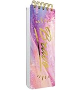 KiDEPOCH Spiral Memo List Pad, Sturdy Covers, 3 x 8.5, 300 Pages, Splashy Notes for School, Bravo...