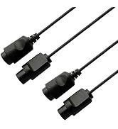 tesha N64 Controller Extension Cable, 4 Pack 6FT Extension Cord Compatible with Nintendo 64 N64 C...